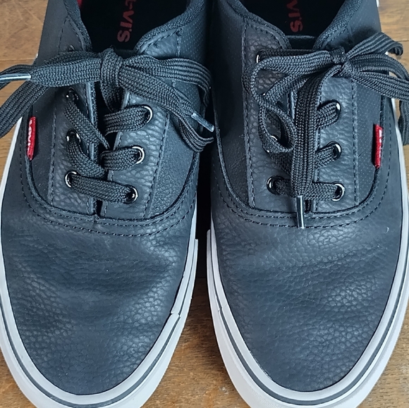 Levi's black synthetic leather mens casual fashion shoes - Picture 7 of 15